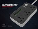 LDNIO SC3604 Power Strip With 3 Universal Socket, 6 USB Charging Ports  Power Extension
