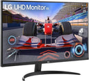 LG 32UR500-B 31.5 inch 4K UHD Computer Monitor, Integrated Speakers, 2 HDMI DisplayPort 1.4
