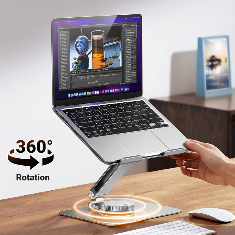 UGREEN LP399 Laptop Stand for Desk Adjustable 360 Rotating Base Compatible Stand (UG-40291)