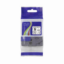 9mm x 8m black on clear compatible label tape for Brother P-touch