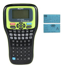 Puty PT-100E handheld cable wire barcode label maker being used for network patching