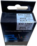 Compatible Casio EZ-Label tape cartridge BYZ-12WE
