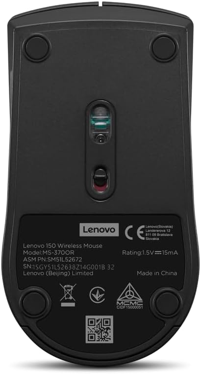 Lenovo 150 Wireless Mouse - Black-GY51L52638