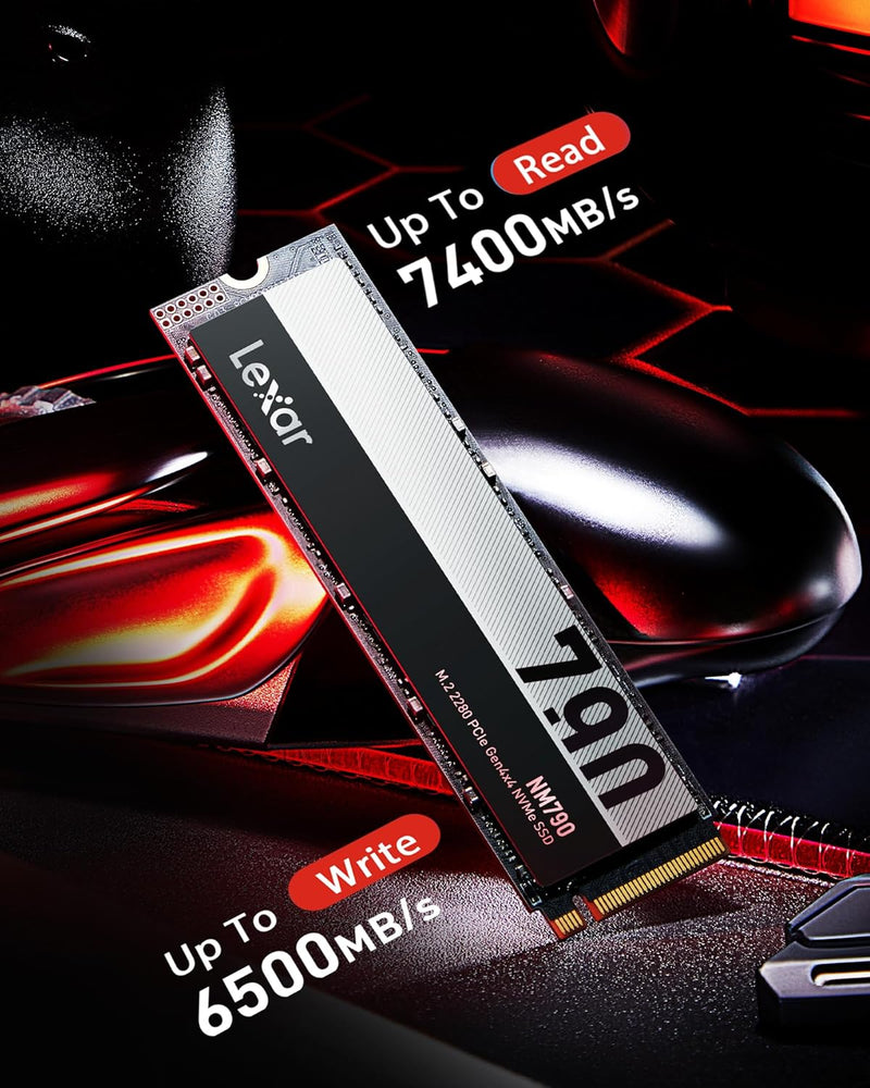 Lexar LNM790 2TB Internal SSD – M.2 2280 PCIe Gen4x4 NVMe | High-Speed Gaming & Performance Storage