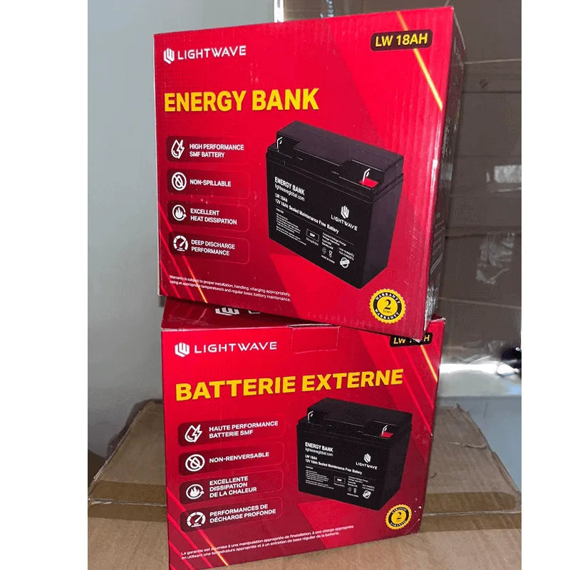 Lightwave 12V/18Ah UPS Battery - High-Performance SMF Battery