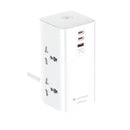 Lightwave LW EXT‑42C1U‑3P Extension Socket – 4 Way Power Strip with 2 C‑Type USB and 1 USB Fast Charging for Home, Office, and Professional Use