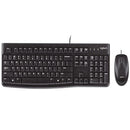 Logitech MK120 USB Keyboard and Mouse Combo 920-002562 – Provides reliable wired performance with comfortable typing and smooth mouse control for everyday office and home use