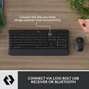 Logitech Signatire MK650 Keyboard and Mouse Combo 920-011004- Enhances productivity with comfortable typing and precise control for efficient everyday work and office use