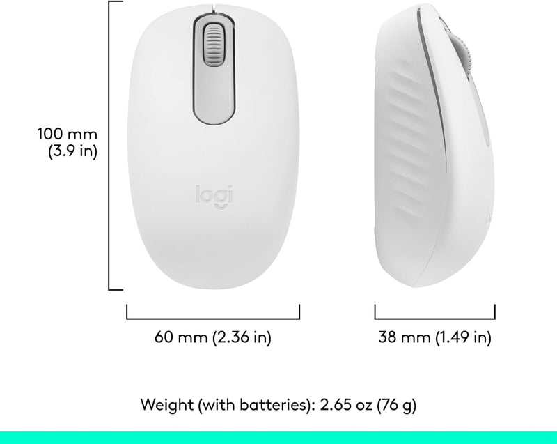 Logitech M196 Bluetooth wireless Mouse (White)