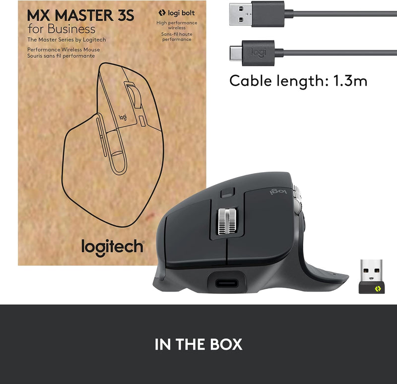 Logitech MX Master 3s For Business Wireless Mouse(910-006582)
