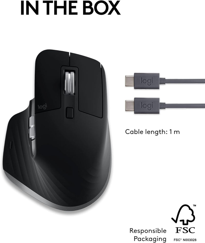 Logitech MX Master 3s For Mac Wireless Mouse (910-006572)