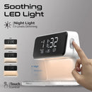 Promate 3-in-1 Multi-Function LED Alarm Clock with 15W Wireless Charger