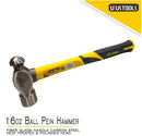 Uyustools MAB016 16 OZ Ball Pein Hammer – Durable Fiberglass Handle, Heavy-Duty Metalworking & DIY Tool