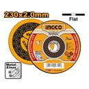 Ingco MCD202303 230mm (9") x 2mm Abrasive Metal Cutting Disc – Heavy Duty Precision Cutting for Steel & Metal