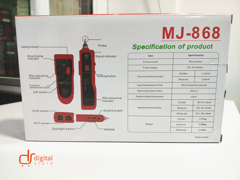 MJ-868 Wire Tracker DC 9V