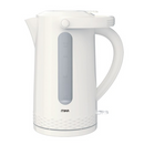 Mika MKT5102W 3.5L Electric Kettle – Cream White, 360° Cordless for Easy Serving, Durable Plastic Body for Safety, Concealed Heating Element for Fast Boiling