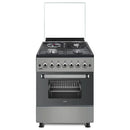 MIKA MST58U31E4DG Standing Cooker – 3 Gas Burners + 1 Electric Hot Plate, Oven & Grill