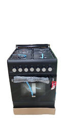 MIKA MST6231E4BL 60x60cm Standing Cooker – 3 Gas Pool Jet Burners, 1 Electric Plate &amp; Electric Oven