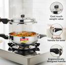 Prestige MT/112 4L Aluminum Pressure Cooker – Fast & Efficient Cooking, Durable Aluminum Build, Ideal for Home, Office & Small Commercial Kitchens