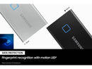 Samsung T7 1TB Touch Portable External SSD with Fingerprint Security (MU-PC1T0K/WW)