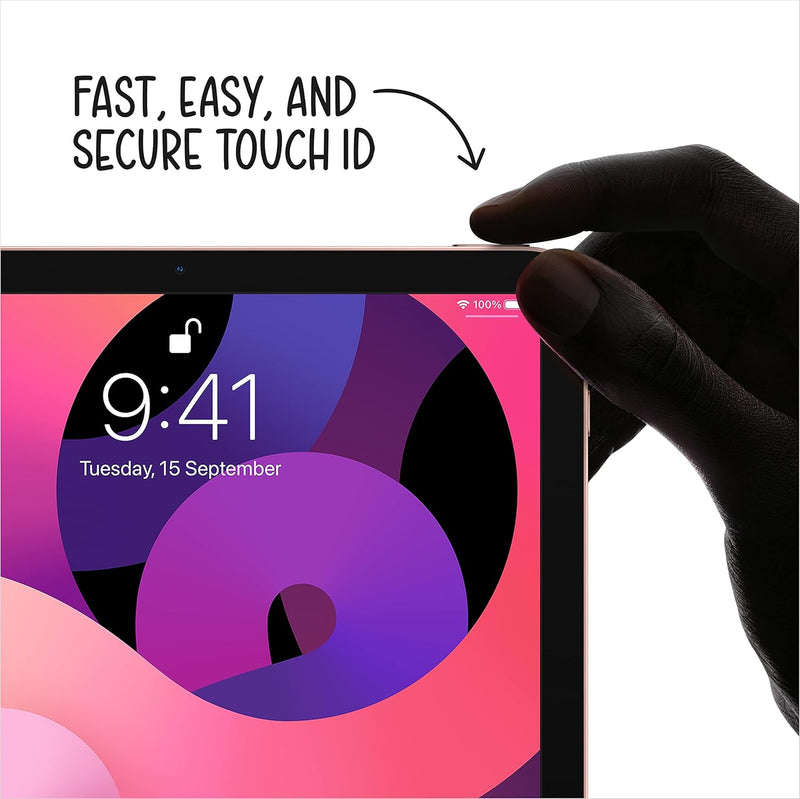 Apple iPad Air 4th Gen Tablet - A14 Bionic Chip, 3GB RAM, 64 GB Storage, 10.9" Screen, Wifi + 4G, iOS (MYGW2AB/A