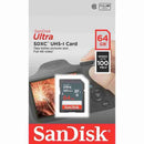 SanDisk Ultra 64GB SDXC UHS-I Memory Card 100MB/s Class 10