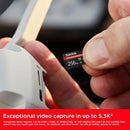 SanDisk Extreme Express 256GB microSDXC memory card for compatible high-performance smartphones and other supported devices