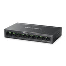 Mercusys MS110CMP 8-Port 10/100 Mbps + 2-Port Gigabit Desktop Switch – Provides reliable network connectivity for stable internet sharing and smooth data transfer in homes and offices