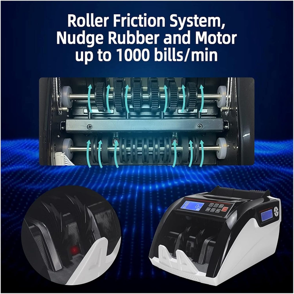 Money Counter Machine 5800D Bill Counter with fake money detector ...