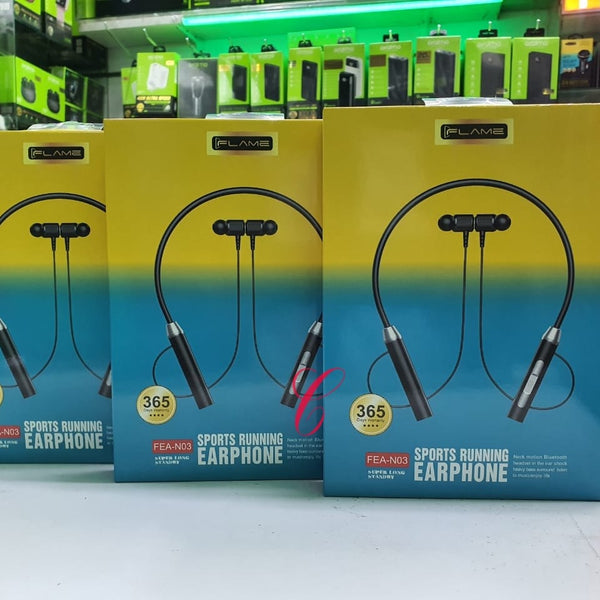 Flame N03 Sports Running Earphones Neckband Digital Store