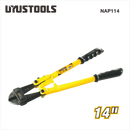 Uyustools NAP114 14" Heavy-Duty Bolt Cutter – Hardened Steel Jaws, High Leverage Design for Cutting Chains, Bolts & Padlocks