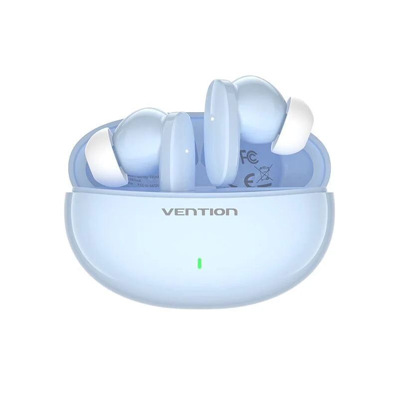 Vention NBFW0 Bluetooth 5.3 Earphones - TWS Ture Wireless Headphones, USB-C Stereo Sports Movement Earbuds with Mic Hi-Fi Tone Quality Headset, IPX4 Waterproof