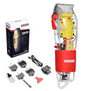 WMARK NG-108 Full Size Cordless Professional Hair Clipper – Zero-Gap Barber Clipper with Self-Sharpening Precision Blade, Rechargeable Heavy-Duty Hair Trimmer for Salon & Home Use