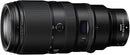 Side view of Nikon NIKKOR Z 100-400mm f/4.5-5.6 VR S super-telephoto zoom lens attached to a full-frame Nikon Z9 mirrorless camera body