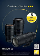 Nikon NIKKOR Z f/2.8 S-Line trinity lens lineup including 24-70mm f/2.8 S II with 5-year warranty badge