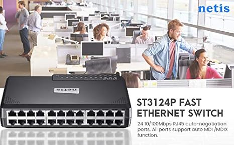 Netis ST3124P 24 Port Fast Ethernet Switch 