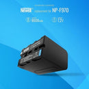 Newell NP-F970 LCD battery – Provides reliable long-lasting power with clear charge status display for cameras and compatible devices
