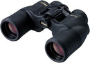Front-perspective-of-Nikon-ACULON-A211-10x42-binoculars-showing-multicoated-objective-lenses