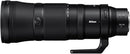 Horizontal profile view of the Nikon NIKKOR Z 180-600mm f/5.6-6.3 VR super-telephoto zoom lens showing tripod collar foot and focus switches, available at Digital Store in Nairobi Kenya