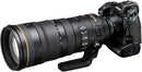Nikon FTZ II Mount Adapter seamlessly connecting a NIKKOR F-mount telephoto lens to a flagship Nikon Z mirrorless camera body