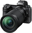 Nikon NIKKOR Z 28-400mm f/4-8 VR super-telephoto zoom lens mounted on a full-frame Nikon Z mirrorless camera body