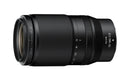 Angled side profile view of the Nikon NIKKOR Z 70-180mm f/2.8 lens highlighting the front element with 67mm filter thread and focal length markings