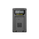 Nitecore UCN5 dual-slot USB-C QC charger for Canon LP-E17 – Charges two batteries simultaneously for convenient and efficient power management