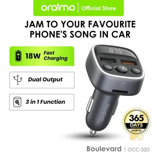 Oraimo OCC-32D Boulevard 18W Car Charger