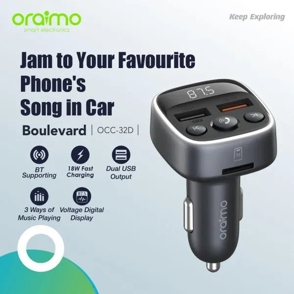 Oraimo OCC-32D Boulevard 18W Car Charger