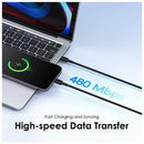 Oraimo OCD-CL54 FastLine 2 2.4A 1M Fast Charging and Syncing-High-speed Data Cable Type-C to Lightning