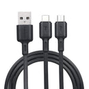 Oraimo OCD-E62 2-in-1 Type-C & Micro USB Nylon Fast Charging Data cable 1 meter