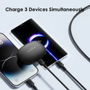 Oraimo OCD-X93 Duraline 3 1.2M 3A Type A to Micro-USB/Type-C/Lightning 3 in 1 Fas Charging Data Cable