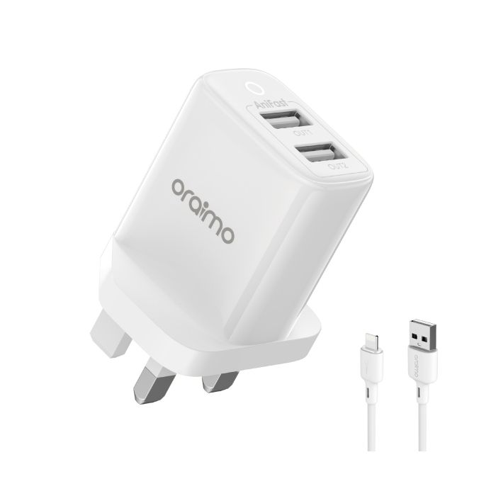 Oraimo OCW-U67D+L53 FireFly 2U Iphone Charger
