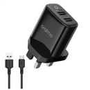 Oraimo OCW-U67D+M53 FireFly 2U 2.4A Micro USB Charger